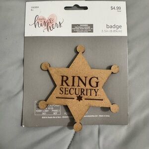 Studio His & Hers Ring Security Badge